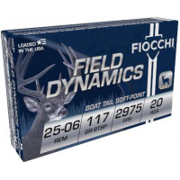 FIOCCHI AMO 25-06 REM 117GR PSP 20-RD ( 10 BOXES PER CASE )