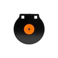 Birchwood Casey 47608 World of Targets Double Hole Black Gong w/Orange Target AR500 Steel