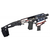 Command Arms MCKUSA MCK Limited Edition Conversion Kit for Glock G17/19/19x Gen3-5 Synthetic Black/USA Flag