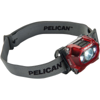 Pelican 2760C 2760 Headlamp 289,156,97,42 Lumens White LED Polycarbonate AAA Red