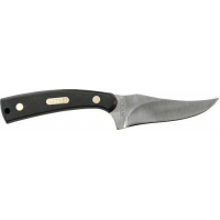 Old Timer 152OT Old Timer Sharpfinger 3.30 Clip Point Skinner Plain 7Cr17 High Carbon SS Black Sawcut Handle Slabs Handle Fixed