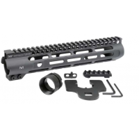 Midwest Industries MISLH105 Slimline  AR-15 Black Hardcoat Anodized Aluminum/Polymer 10.50 Picatinny/M-LOK