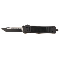 Steel River Knives T618BT Spartan Medium 3.25 Tanto Plain Black/Silver 440C SS Blade/ 4.50 Black Aluminum Zinc Alloy Handle