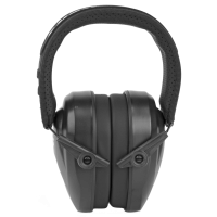 Walkers GWPCRPAS Razor Compact Polymer 24 dB Over the Head Black Ear Cups w/Black Band