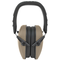 Walkers GWPRSMPASFDE Razor Slim Polymer 27 dB Over the Head Flat Dark Earth Ear Cups w/Black Band