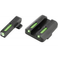 Truglo TG13XD1A Brite-Site TFX Day/Night Sights Springfield XD/XD-S/XD-E/XD(M) Tritium/Fiber Optic Green w/White Outline Front Green Rear Black