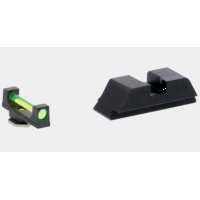 AMERIGLO TARGET SIGHT SET GLOCK GEN 5 GREEN FIBER FRONT BLACK REAR