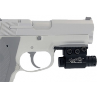 Aimshot KT6132 Classic Laser  Red Laser 5mW Pistol with Rail 632 nm Wavelength Black Matte Anodized