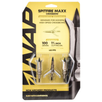 Walkers NAP-60-698 Spitfire Maxx Crossbow 100 grain Broadhead 3 Pack