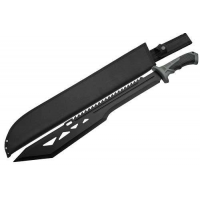 SZCO RITE EDGE 20 MACHO MACHETE BLACK W/SHEATH 25 OAL