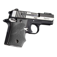 SIG Sauer P938 Ambi Safety Rubber Grip with Finger Grooves - Slate Grey