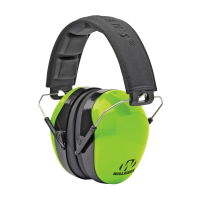 Walkers GWPDCPMHVG Passive Advanced Protection Polymer 26 dB Over the Head Hi-Vis Lime Ear Cups w/Black Band