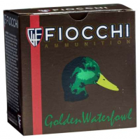 FIOCCHI GOLDEN WFOWL ZINC PLATED STL AMO 12GA 3 IN 1 1/4 OZ #BB 1350FPS 25-RD ( 10 BOXES PER CASE )