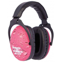 Pro Ears PE26UY016 Revo  26 dB youth Pink Rain Ear Cups w/Black Band & White Logo