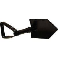 RED ROCK MILITARY TRI-FOLD SHOVEL W/ CASE 23 OPEN BLACK