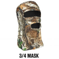 Primos PS6668 Stretch Fit 3/4 Face Realtree Edge 3/4 Face Mask OSFA