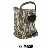 Primos PS6664 Stretch Fit  Mossy Oak Original BottomLand 1/2 Face Mask OSFA