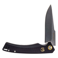 REMINGTON EDC DROP POINT BLADE LINER LOCK FOLDER 4.75 BLK G10 HANDLE