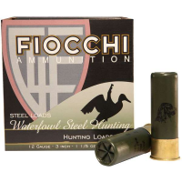 FIOCCHI STEEL WATERFOWL AMO 12GA 3 IN 1 1/5 OZ #2 1550FPS 25-RD ( 10 BOXES PER CASE )