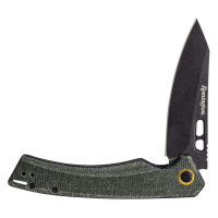 REMINGTON EDC COPING BLADE LINER LOCK FOLDER 4.5 W/DK GRN MICARTA HANDLE