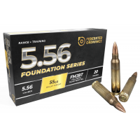 Federated Ordnance, 5.56 55gr FMJ Full Metal Jacket, New Brass Ammunition 20rd Box