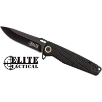 MC ELITE TACTICAL READINESS 3.5 DROP POINT FLDR BLK/BLK