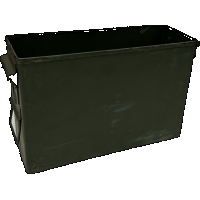 NO LIDS ** Military Surplus M19A1 30 Cal Metal Ammo Can, Very Good Condition **NO LIDS**