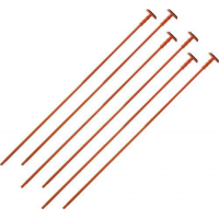 GSS ORANGE RIFLE RODS .22 CALIBER 6-PACK