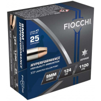 FIOCCHI AMO 9MM LUGER 124GR XTPHP 25-RD (20 BOXES PER CASE)