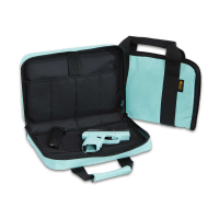 US PeaceKeeper P21122 Attache  Robbin's Egg Blue Handgun 600D Polyester 13.50 L x 9 W