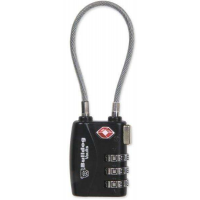 Bulldog BD8022 Cable Lock TSA Approved Cable Combination Black