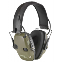 Howard Leight R01526 Impact Sport Electronic Muffs 22 dB Over the Head Green Ear Cups w/Black Band