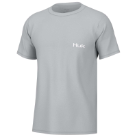 HUK KC FLY FLAG TEE HARBOR MIST SS L