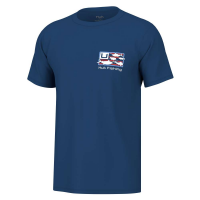 HUK TROPHY FLAG TEE SET SAIL SS M