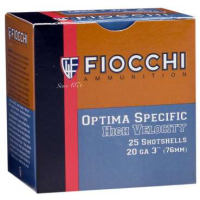 FIOCCHI HV LEAD AMO 20GA 2.75 IN 1 OZ #8 1220FPS 25-RD ( 10 BOXES PER CASE )