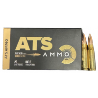 ATS AMMO 7.62x39mm 124gr Brass FMJ Centerfire Rifle Ammunition 20rd Box