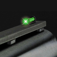 Truglo TG947UG Long Bead Universal Metal Shotgun w/Vent & 6-48 Base Rib Fiber Optic Green Black