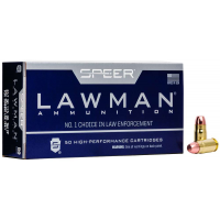 Speer Ammo 54232 Lawman Clean Fire 357 Sig 125 gr Total Metal Jacket (TMJ) 50 Bx/ 20 Cs