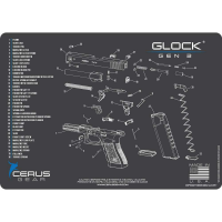 GLOCK GEN 3 SCHEMATIC GRAY/BLUE