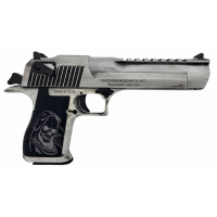 Magnum Research Desert Eagle, .50AE, 6 Barrel, 1- 7rd Magazine, Distressed White w/ Reaper Grips, Pistol