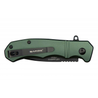 SARGE COMMAND - ARMY GREEN TURBO LOCK FOLDER 3 BLADE