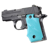 SIG Sauer P238 Rubber Grip with Finger Grooves Aqua