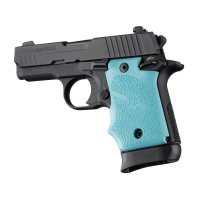 SIG Sauer P938 Ambi Safety Rubber Grip with Finger Grooves Aqua