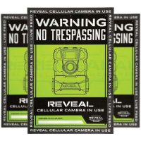 TACTACAM REVEAL NO TRESPASSING SIGN 3PK