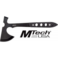 MC MTECH 10 TOMAHAWK W/SHEATH 5 BLACK BLADE G10 HANDLE