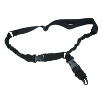 TacFire SL003B 2 To 1 Point Sling 30-40 L Adjustable Double Bungee Black Nylon Webbing for Rifle