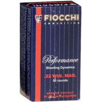 FIOCCHI AMO 22 WMR 40GR JHP 1910FPS 50-RD ( 40 BOXES PER CASE )