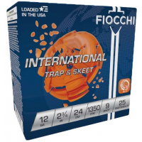 FIOCCHI INTL TARGET AMO 12GA 2.75 IN 24 GRAMS #9 1350 FPS 25-RD ( 10 BOXES PER CASE )