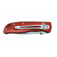 SARGE RED DIAMOND - LINER LOCK FOLDER