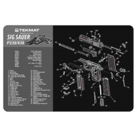 TEKMAT ARMORERS BENCH MAT 11x17 SIG SAUER 238 PISTOL